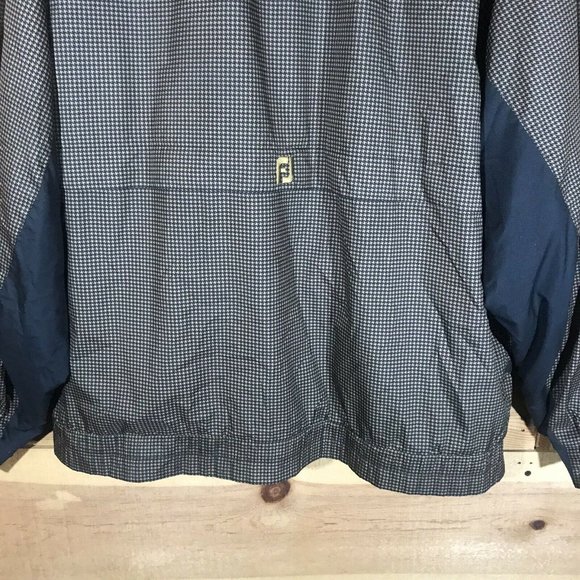 DryJoys by FootJoy Houndstooth Rain Jacket Coat Mens Size Large Golf Full Zip - Picture 10 of 12